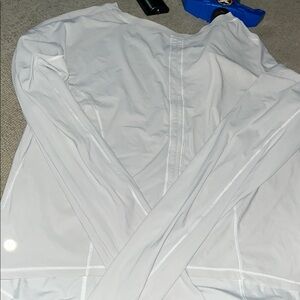 Lululemon White Long Sleeve Top